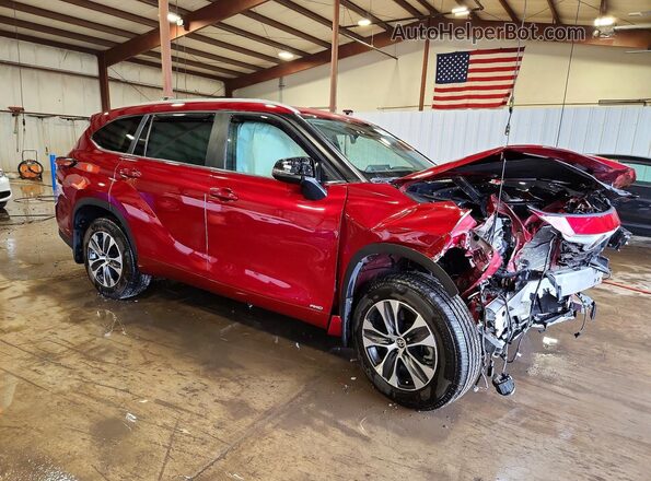 5TDKBRCH0SS680619 2025 TOYOTA HIGHLANDER Red Przód prawy