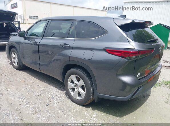 5TDKDRAH0PS524696 2023 TOYOTA HIGHLANDER Gray Trasero izquierdo
