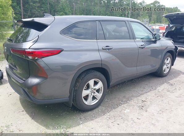 5TDKDRAH0PS524696 2023 TOYOTA HIGHLANDER Gray Trasero derecho