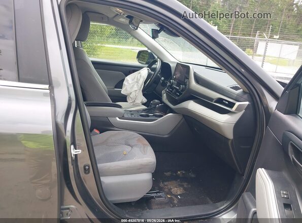 5TDKDRAH0PS524696 2023 TOYOTA HIGHLANDER Gray Vista interior delantera