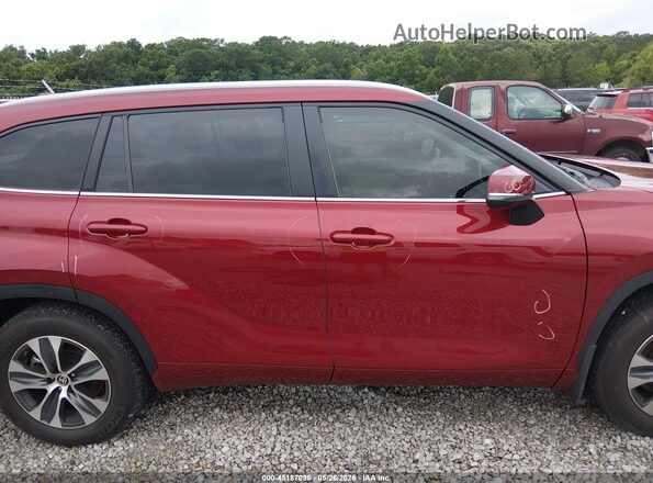 5TDKDRAH0RS547298 2024 TOYOTA HIGHLANDER Темно-бордовый Панорамный вид салона 360°