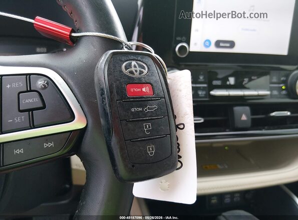 5TDKDRAH0RS547298 2024 TOYOTA HIGHLANDER Темно-бордовый Вид панели приборов