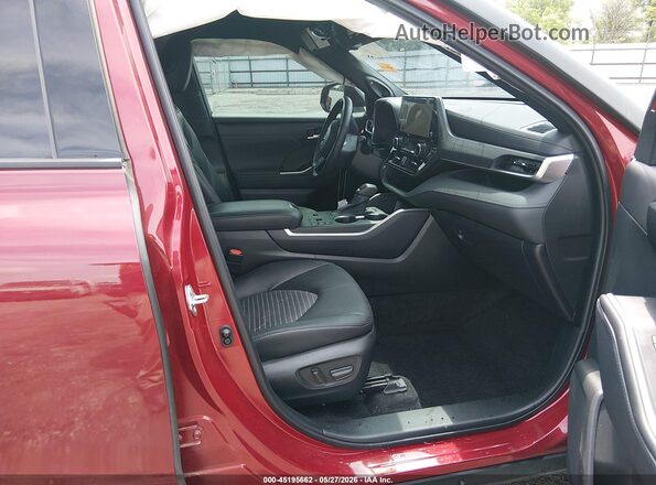 5TDKDRAH1PS507924 2023 TOYOTA HIGHLANDER Maroon წინა სალონის ხედი