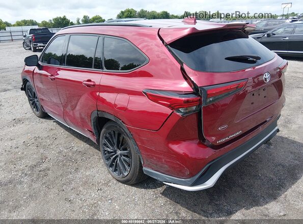 5TDKDRAH1PS507924 2023 TOYOTA HIGHLANDER Maroon უკანა მარცხენა