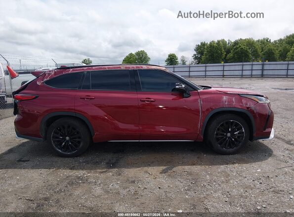 5TDKDRAH1PS507924 2023 TOYOTA HIGHLANDER Maroon სალონის 360-გრადუსიანი ხედი