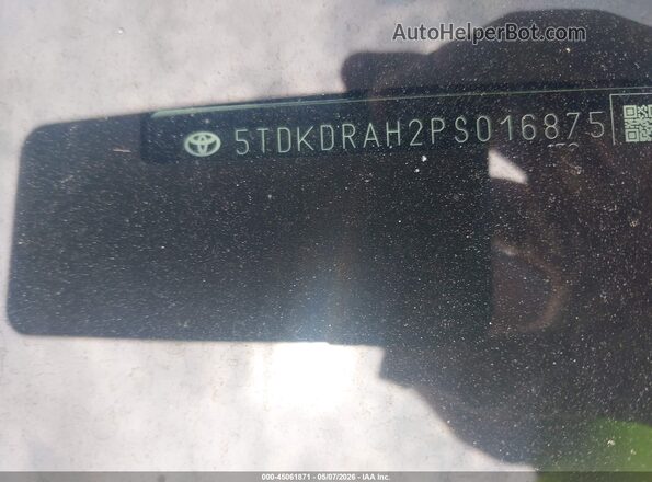 5TDKDRAH2PS016875 2023 TOYOTA HIGHLANDER Black Вид підкапотного простору
