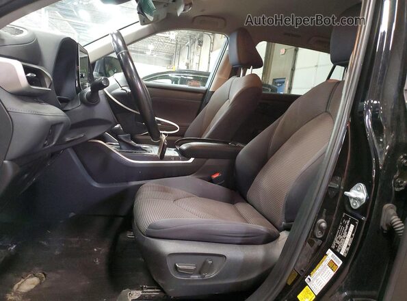 5TDKDRAH4PS027361 2023 TOYOTA HIGHLANDER Black Widok wnętrza z przodu