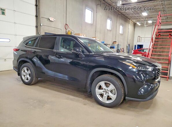 5TDKDRAH4PS027361 2023 TOYOTA HIGHLANDER Black Przód prawy
