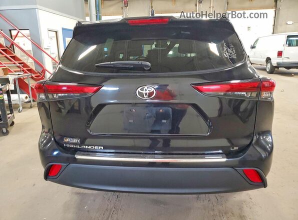 5TDKDRAH4PS027361 2023 TOYOTA HIGHLANDER Black Widok z tyłu