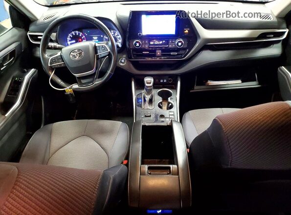 5TDKDRAH4PS027361 2023 TOYOTA HIGHLANDER Black Widok deski rozdzielczej