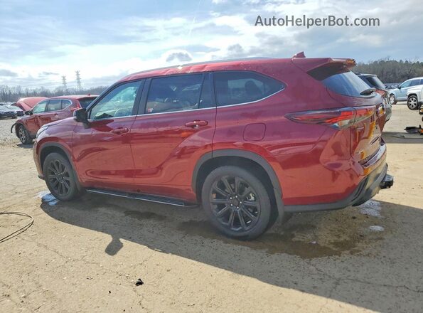 5TDKDRAH4SS556141 2025 TOYOTA HIGHLANDER Maroon უკანა მარცხენა