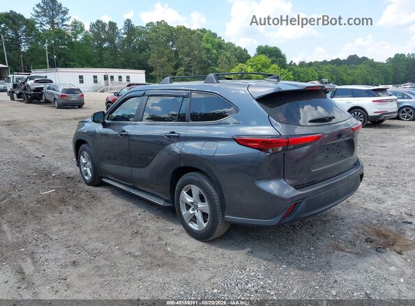 5TDKDRAH7PS047202 2023 TOYOTA HIGHLANDER Gray Задня ліва чверть