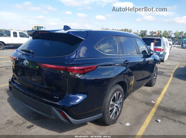 5TDKDRAH7PS503361 2023 TOYOTA HIGHLANDER Blue უკანა მარჯვენა