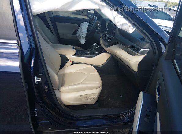 5TDKDRAH7PS503361 2023 TOYOTA HIGHLANDER Blue წინა სალონის ხედი