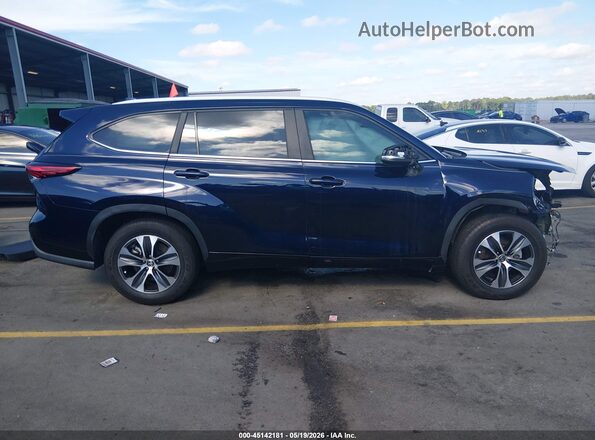 5TDKDRAH7PS503361 2023 TOYOTA HIGHLANDER Blue ხელსაწყოთა პანელის ხედი