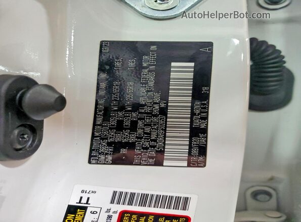 5TDKDRAH9PS028537 2023 TOYOTA HIGHLANDER Белый 