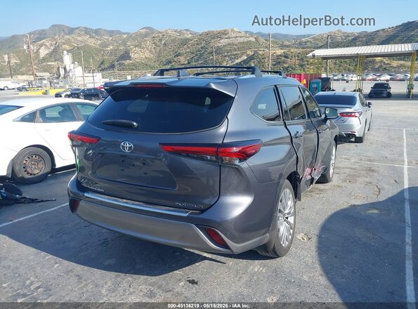 5TDKDRAHXPS043273 2023 TOYOTA HIGHLANDER Gray Trasero derecho
