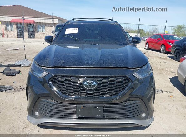 5TDKDRBH1PS003419 2023 TOYOTA HIGHLANDER Black Widok deski rozdzielczej