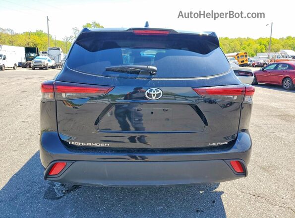 5TDKDRBH1SS582243 2025 TOYOTA HIGHLANDER Black უკანა ხედი
