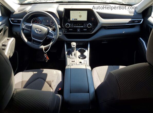 5TDKDRBH1SS582243 2025 TOYOTA HIGHLANDER Black წინა პანელის ხედი