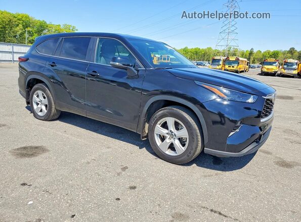5TDKDRBH1SS582243 2025 TOYOTA HIGHLANDER Black წინა მარჯვენა