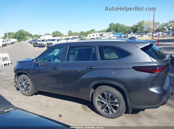 5TDKDRBH1SS588656 2025 TOYOTA HIGHLANDER Gray Սալոնի 360 աստիճան տեսք