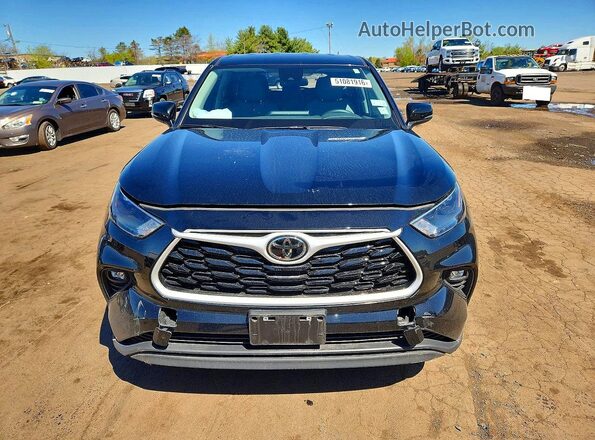5TDKDRBH3SS589596 2025 TOYOTA HIGHLANDER Black წინა ხედი