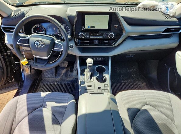 5TDKDRBH3SS589596 2025 TOYOTA HIGHLANDER Black წინა პანელის ხედი