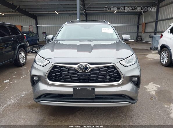 5TDKDRBH4SS590403 2025 TOYOTA HIGHLANDER Gray ხელსაწყოთა პანელის ხედი