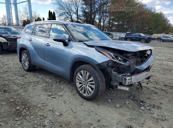 5TDKDRBH7PS519283 2023 TOYOTA HIGHLANDER Silver Delantero derecho