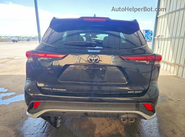 5TDKDRBH8SS589366 2025 TOYOTA HIGHLANDER Black უკანა ხედი