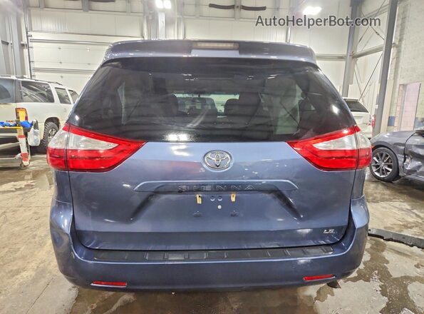 5TDKK3DC3GS737404 2016 TOYOTA SIENNA Blue Հետևի տեսք