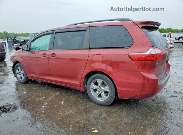 5TDKK3DC4GS716934 2016 TOYOTA SIENNA Бордовый Задняя левая четверть