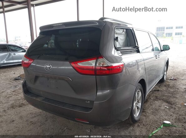 5TDKK3DC5GS741647 2016 TOYOTA SIENNA Gray უკანა მარჯვენა