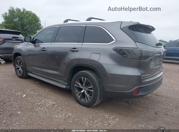 5TDKKRFH0GS178082 2016 TOYOTA HIGHLANDER Gray Задня ліва чверть