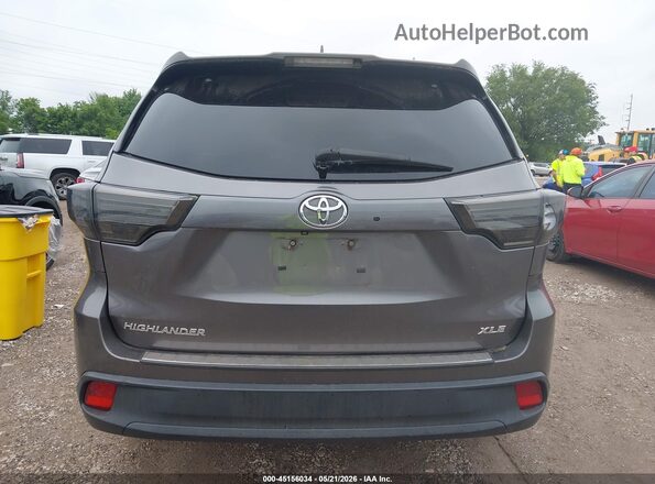 5TDKKRFH0GS178082 2016 TOYOTA HIGHLANDER Gray 