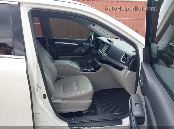 5TDKKRFH2GS155435 2016 TOYOTA HIGHLANDER White Вид салону спереду