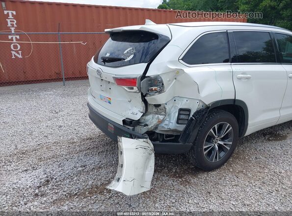 5TDKKRFH2GS155435 2016 TOYOTA HIGHLANDER White Вид спереду