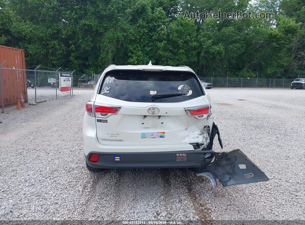 5TDKKRFH2GS155435 2016 TOYOTA HIGHLANDER White 