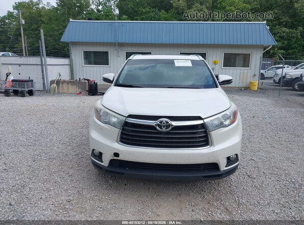 5TDKKRFH2GS155435 2016 TOYOTA HIGHLANDER White Вид щитка приладів