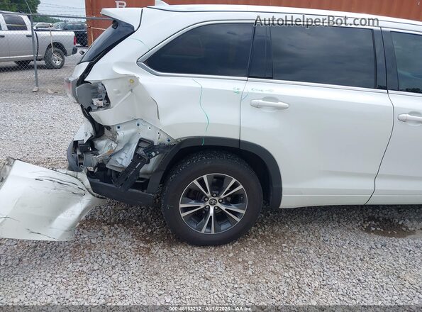 5TDKKRFH2GS155435 2016 TOYOTA HIGHLANDER White 
