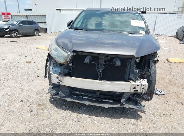 5TDKKRFH6GS155759 2016 TOYOTA HIGHLANDER Gray Вид спереду