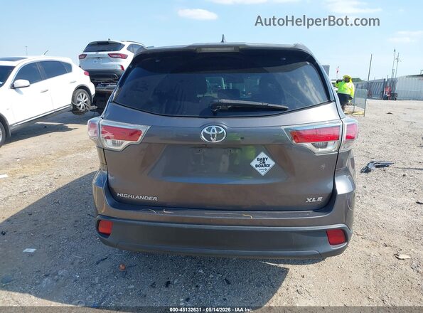 5TDKKRFH6GS155759 2016 TOYOTA HIGHLANDER Gray 