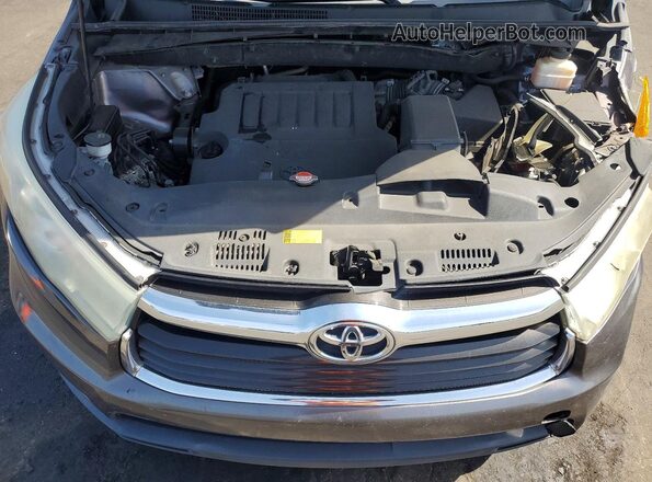 5TDKKRFHXGS126393 2016 TOYOTA HIGHLANDER Gray 