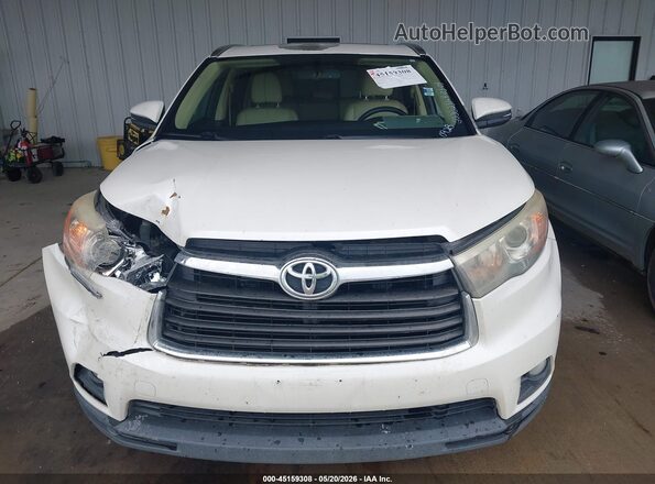 5TDKKRFHXGS130928 2016 TOYOTA HIGHLANDER White Instrument cluster view