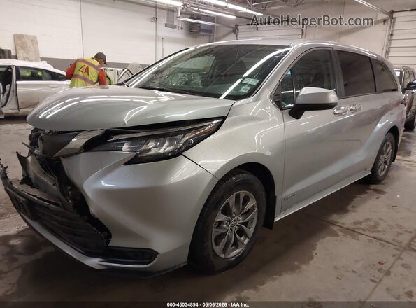 5TDKRKEC0MS008745 2021 TOYOTA LE Silver 
