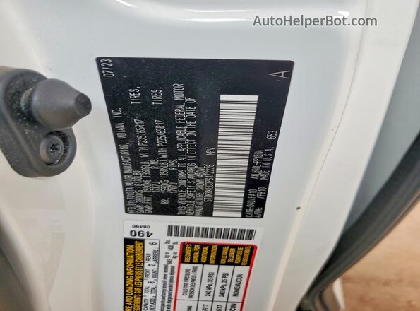 5TDKRKEC0PS172226 2023 TOYOTA SIENNA Белый Вид подкапотного пространства