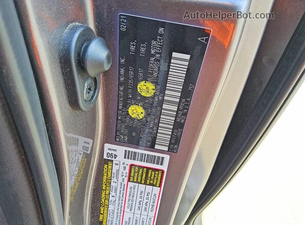 5TDKRKECXMS026699 2021 TOYOTA SIENNA Gray Вид наклейки з VIN-кодом