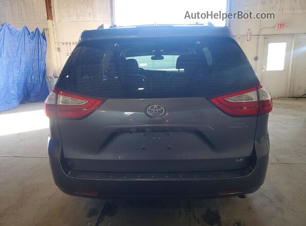 5TDKZ3DC0JS954461 2018 TOYOTA SIENNA Gray Widok z tyłu