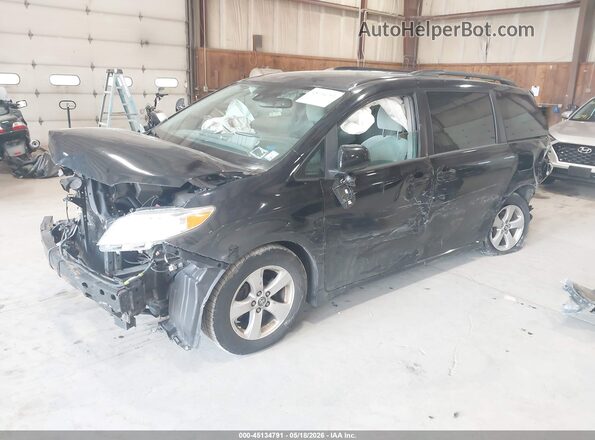 5TDKZ3DC1JS944456 2018 TOYOTA SIENNA Black Առջևի ձախ երեք քառորդ տեսարան